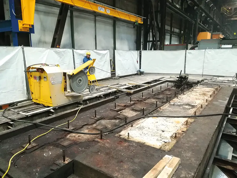 Industrie-Demontage mit Seilsäge - A&S Betondemontage GmbH