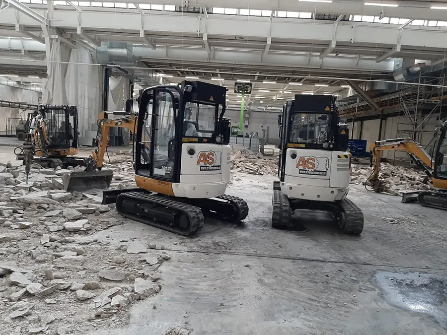 Emissionsfreier Industrieabbruch - A&S Betondemontage GmbH
